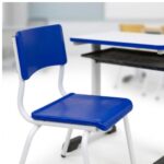 Conjunto Escolar Azul com Mesa e Cadeira 06 a 10 Anos