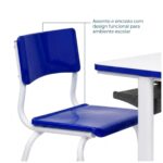 Conjunto Escolar Azul com Mesa e Cadeira 06 a 10 Anos