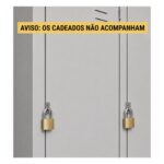 Roupeiro de Aço 8 Portas Grandes com Pitão