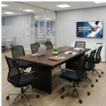 Móveis para Escritório Mesa de Reunião 200x90 MDP 30mm para Escritório