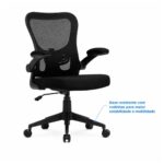 Cadeira de Escritório Cadeira de Escritório Presidente Ergonômica Giratória Preta