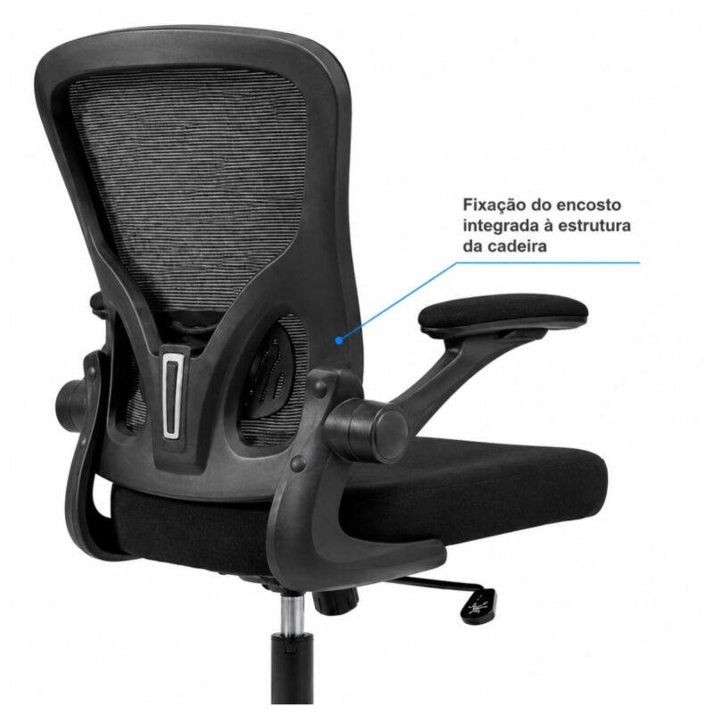 Cadeira de Escritório Cadeira de Escritório Presidente Ergonômica Giratória Preta