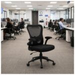 Cadeira de Escritório Cadeira de Escritório Presidente Ergonômica Giratória Preta