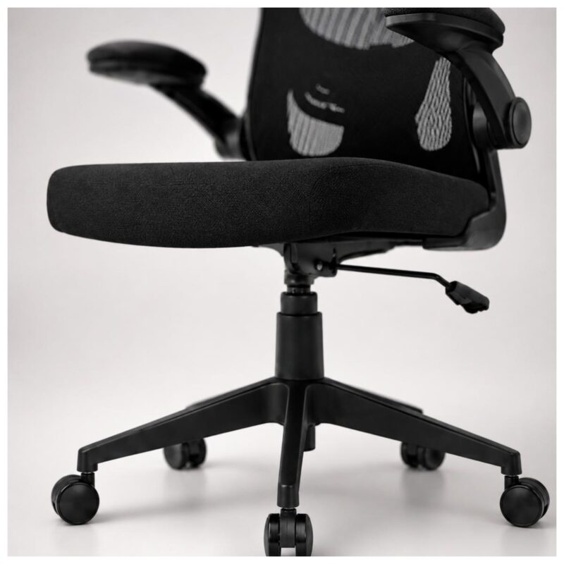 Cadeira de Escritório Cadeira de Escritório Presidente Ergonômica Giratória Preta